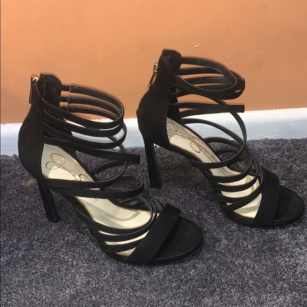 Jessica Simpson Heels in Black Suede